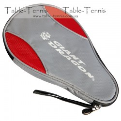 GIANT DRAGON серебристо-красный чехол по форме ракетки