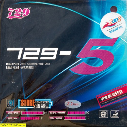 729-5 Table Tennis Rubber