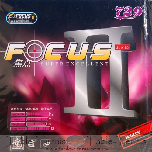 729 Focus II Table Tennis Rubber