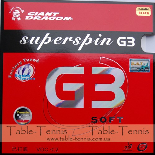 GIANT DRAGON  Superspin G3 Soft Table Tennis Rubber