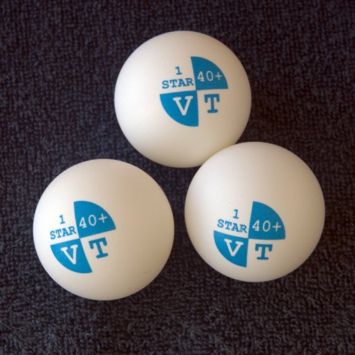 VT 1 Star Superb Plastic Training Balls white (3 pcs.)